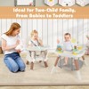 Safstar 16-in-1 Baby High Chair with Activity Center Booster Seat Building Block Table - 4 of 4