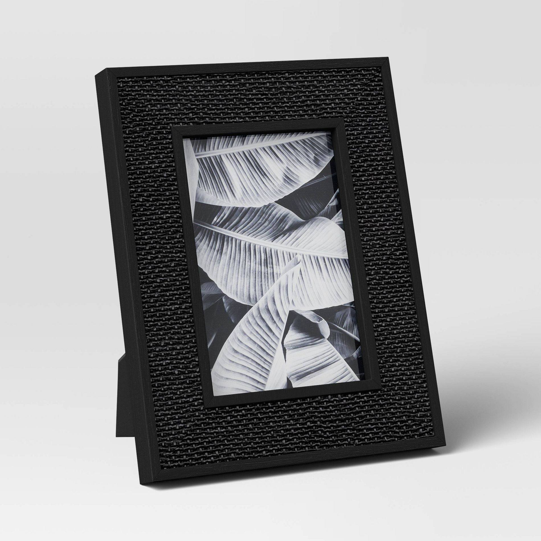 5"x7" Caning Table Frame Black - Threshold™: Modern Style, Wall & Tabletop Display, Easel Back