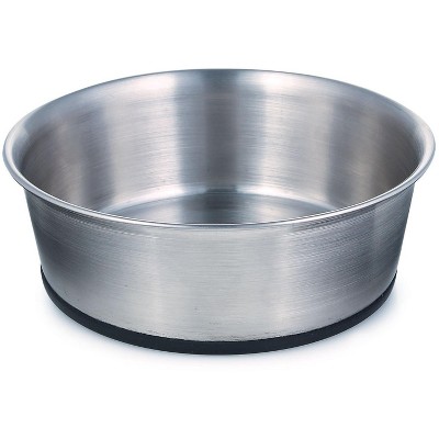 Proselect Stainless Steel Dog Bowl with Rubber Base, 5-1/4-Inch, 16-Ounce