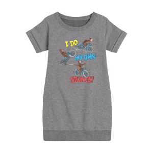 - Curious George - Classic Cartoons Graphic Short Sleeve Fleece Dress - 1 of 3