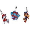 Paw Patrol 12-Piece Shower Curtain Hooks – Polyresin Kids Bathroom Décor Featuring Chase, Marshall and Logo - 2 of 3