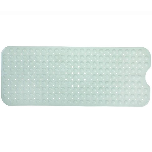 Xl Non-slip Bathtub Mat With Drain Holes Seafoam Green - Slipx ...