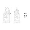 Vaxcel Trail 1 - Light Sconce in  Burnished Bronze - 4 of 4