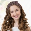 Unique Bargains Women's Fashion Leopard Spot Wide Bow Headbands - 3 of 4