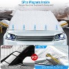 iMountek"Windshield Snow Cover with 5 Magnets & Side Mirror Protector for Frost & Ice Protection – Universal Fit"Silver - 3 of 4