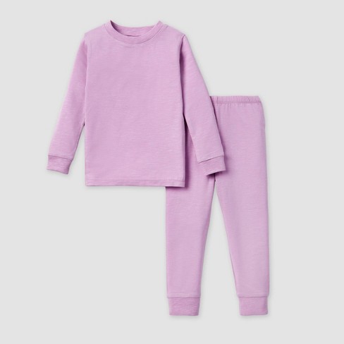 Burt's Bees Baby® Toddler 2pc Lyocell Pajama Set - Purple 4t : Target