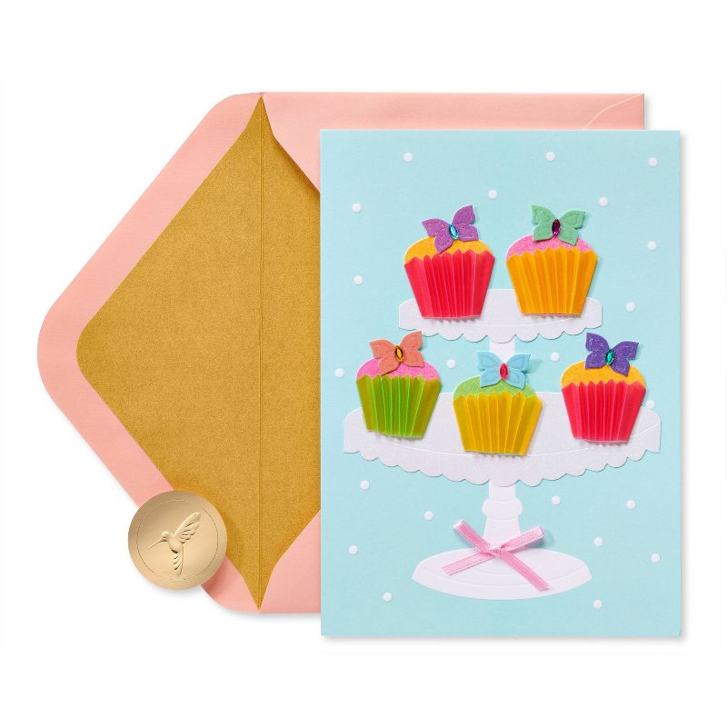 Butterfly Cupcakes Card - PAPYRUS, 5 of 7