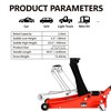 Floor Jack, Low Floor Jack, Steel Racing Floor Jack with Dual Pistons Quick Lift Pump Fits Most Cars, Trucks and SUVs - 3 of 4