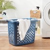 Scrunchable Laundry Tote Textured Blue - Brightroom™ : Target