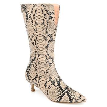 Stiletto Pointed Toe Mid Calf Boots