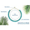 Benevolence LA Beaded Hoop Earrings, Turquoise Earrings for Women Natural Stone Hoop Earrings - 4 of 4