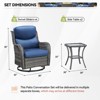 Gymojoy Outdoor Gliders Chairs Side Table with 5-Inch Thick Cushions - 2 of 4