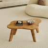 NicBex Modern 47.2" Cloud Shape Coffee Table with Wood Frame for Living Room and Bedroom - 3 of 4