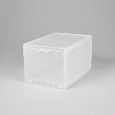 Small Decorative Plastic Bin With Cutout Handles - Brightroom™ : Target