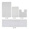 Lilly Crochet Collection 100% Cotton Tufted Reversible 4-Piece Bath Rug Set – Super Absorbent, Machine Washable Bathroom Mats with Crochet Pattern - 2 of 4
