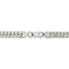 Black Bow Jewelry Men's 6.5mm Sterling Silver Solid Domed Curb Chain Necklace - 4 of 4