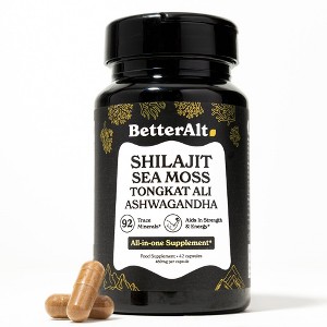 Better Alt Shilajit Advance Multivitamin Dietary Supplement Capsules - 42ct - 1 of 4