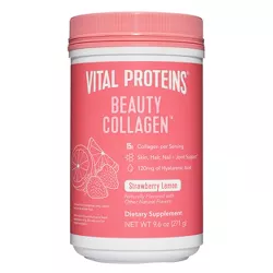 Vital Proteins Beauty Collagen Strawberry Lemon Dietary Supplements - 9.6oz