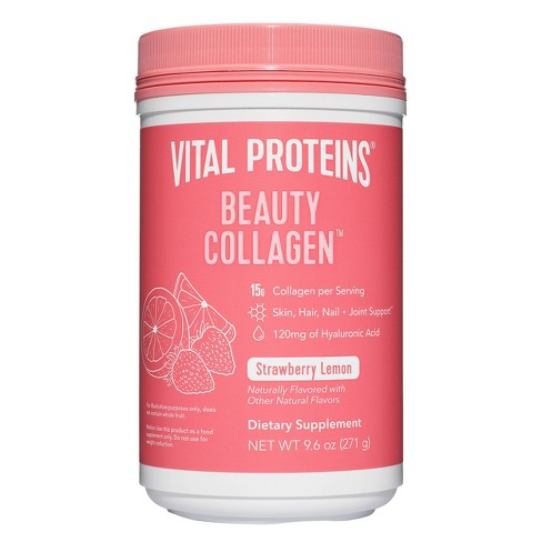 Vital Proteins Beauty Collagen Strawberry Lemon Dietary Supplements - 9.6oz - image 1 of 4
