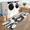Luxury Modern Area Rug Ultra Soft Non Slip Stain Resistant Indoor Mat Machine Washable Low Pile Abstract Carpet - 3 of 4
