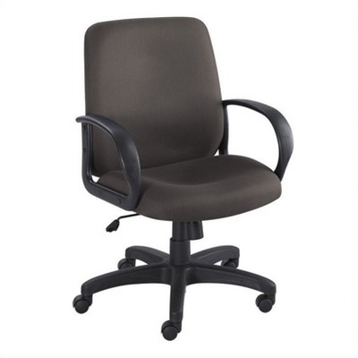Poise Executive Mid Office Chair - Black - Safco
