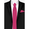 Jacob Alexander Men's Solid Color 2.75" Slim Neck Tie - 3 of 4