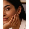 Molenia Convertible CZ Hoop Stud Earrings, 14K Gold Plated 925 Sterling Silver Dainty Double-Wear Earrings for Women, Elegant Personalized Gift - 4 of 4
