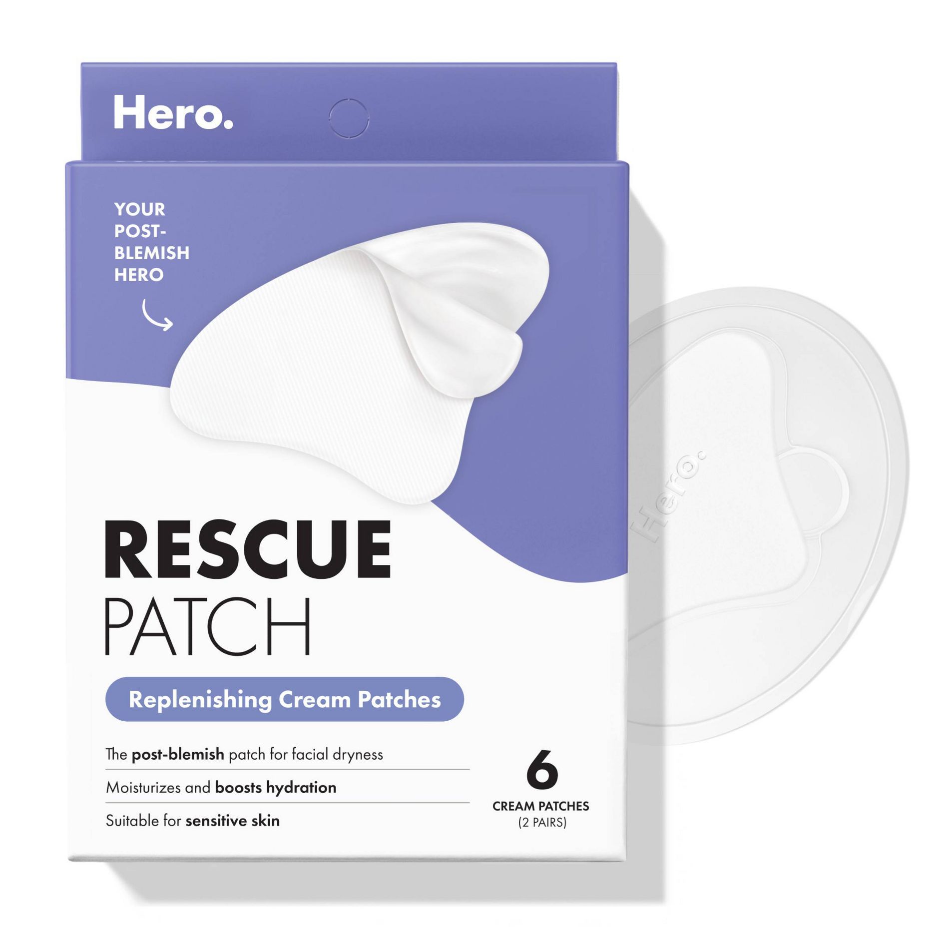 Hero Cosmetics Rescue Patch - 6ct: Alcohol-Free, Face Application, Recommended for Normal Skin