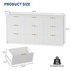Fluted Dresser for Bedroom, 9 Drawer Dresser, Modern Chest of Drawers, Wooden Dressers Closet Storage Organizer for Living Room Entryway - 3 of 4