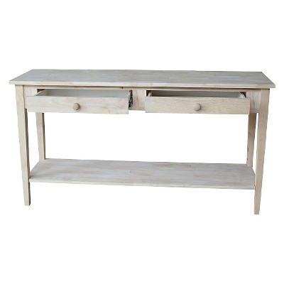 Unfinished Wood Sofa Table Target, Bare Wood Console Table