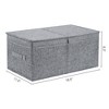 REGALWOVEN Fabric Collapsible Spacious Versatile Storage Bin with Lid and Handle 2 Pcs - 4 of 4