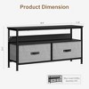 ODK 39" TV Stand with Storage and 2 Drawers - TV Stand Table for Television Up to 50 Inch£¬Entertainment Centers for Living Room - 3 of 4