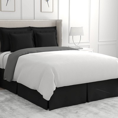 Black and 2025 white bed skirt