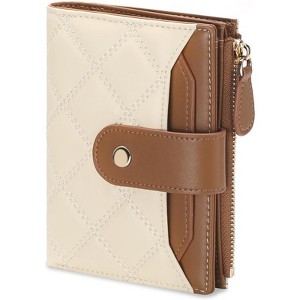 Clotth Small Wallet for Women - PU Leather RFID Blocking Bifold Wallet with Zipper Pocket Holds 9+ Cards, Cash & Coins for Daily Use - 1 of 4