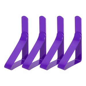 Unique Bargains Stainless Steel Windproof Anti-Rust Tablecloth Clips 4 Pcs - 1 of 4