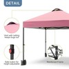 Garvee 10'x10' Outdoor Canopy Tent with Sidewall, Pop up Canopy with Vented Roof, Portable Instant Camping Beach Canopy Tents - 2 of 4