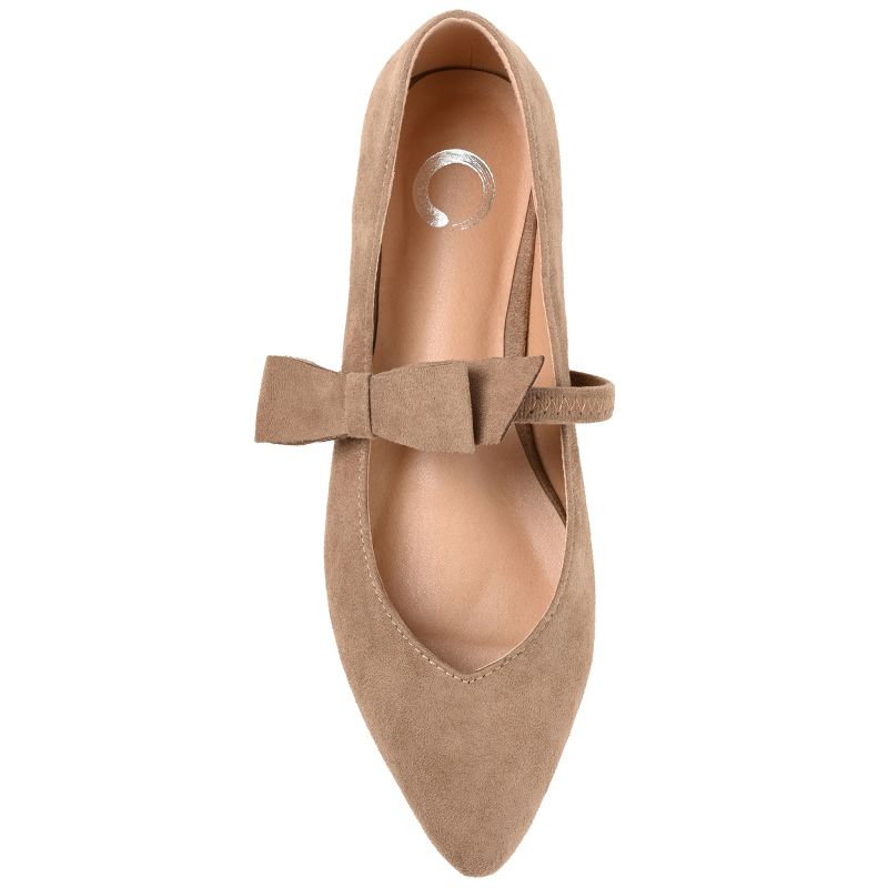 Journee Collection Womens Aizlynn Ballet Pointed Toe Slip On Flats, 5 of 11