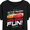 Women's - Disney - On The Highway To Holiday Fun Oversized Graphic T-Shirt - 2 of 4