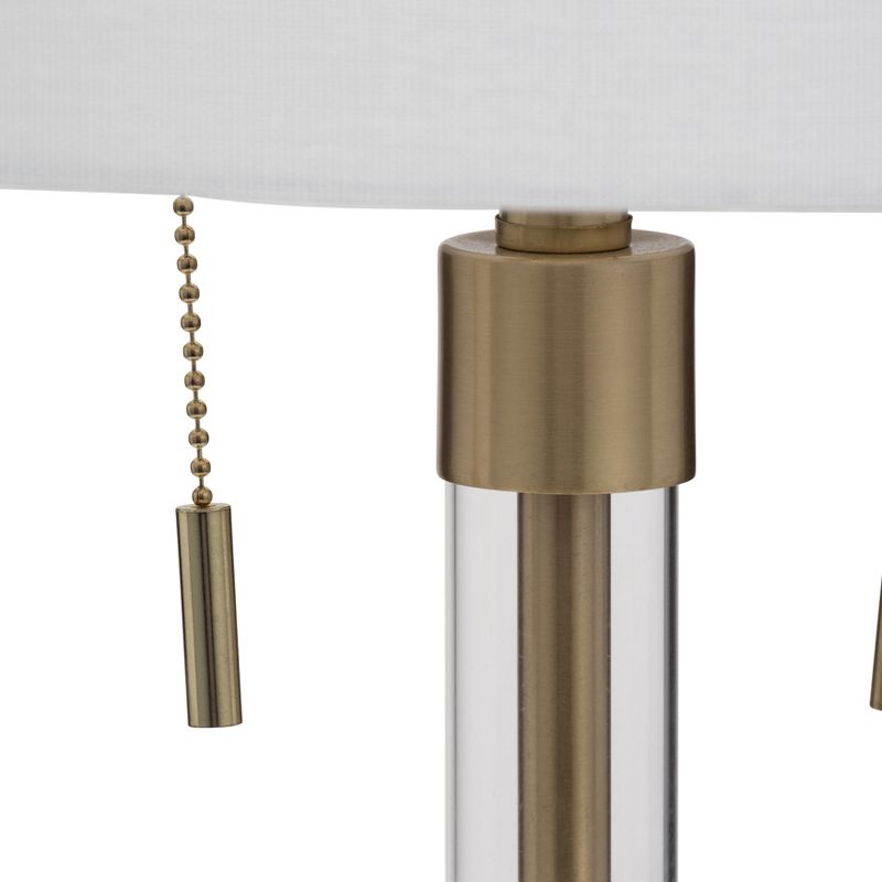 SAGEBROOK HOME 27&#34; Chain Pull Glass Table Lamp Gold, 4 of 8
