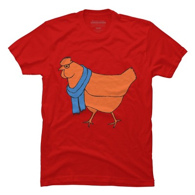 Men's Design By Humans The Hipster Chicken By TabithaDesigns T-Shirt