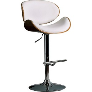 Sapphtopaz 1PC Adjustable Bar Stools with Bentwood Back, Swivel Counter Height Bar Stool with Upholstered, High Chair for Kitchen Island - 1 of 4