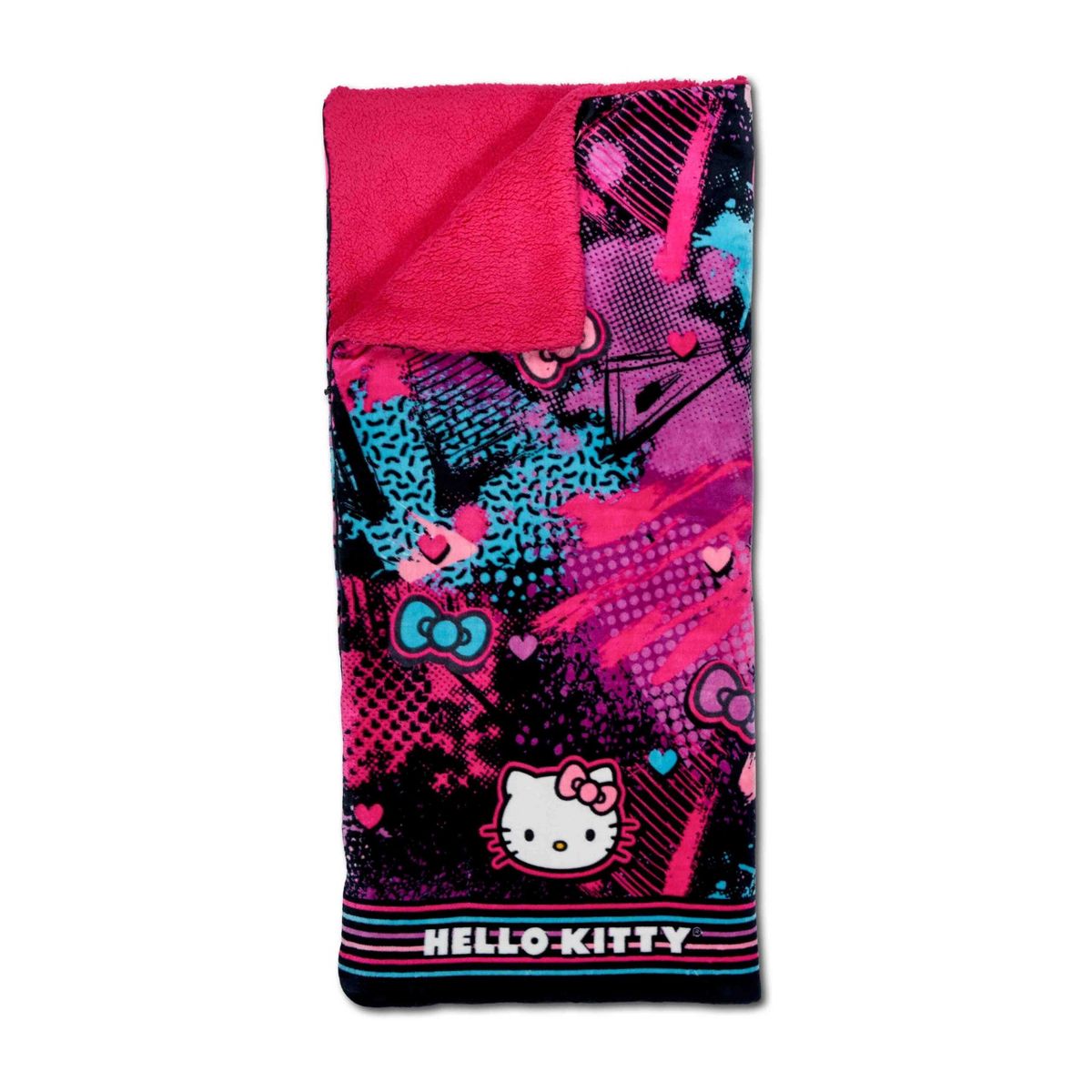 Hello Kitty Slumber Kitty Cloud Silk Touch with faux-shearling Slumber Bag - thumbnail 2