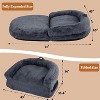 GustoWave Foldable Dog Bed, Multifunctional Bean Bag Chair Sofa for Adults - 2 of 4