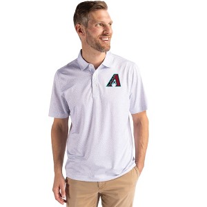 Arizona Diamondbacks Cutter & Buck Pike Eco Pebble Print Stretch Recycled Mens Polo - 1 of 1