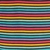 Mightly Girls 2pk Fair Trade Organic Cotton Reinforced Knee Leggings (Black and Jewel Stripe - X-Large) - 2 of 3