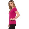 Rekucci Short Sleeve Scoop Neck Stretch T-Shirt for Women - 2 of 3