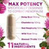 Menopause Support Supplement Highest Potency 1256mg Hot Flash Relief for Women - 60 Capsules By Nature's Nutrition - 4 of 4