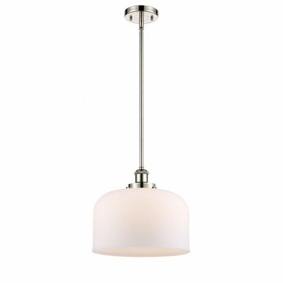 Bell - 1 Light Stem Hung Mini Pendant In Industrial Style-10 Inches Tall and 12 Inches Wide