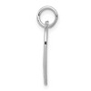 Black Bow Jewelry 14k White Gold Sweet 16 Heart Charm or Pendant, 16mm - 2 of 4