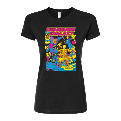 Women's - Marvel - Guardians Blacklight Juniors Fitted Graphic T-Shirt - image 1 of 2